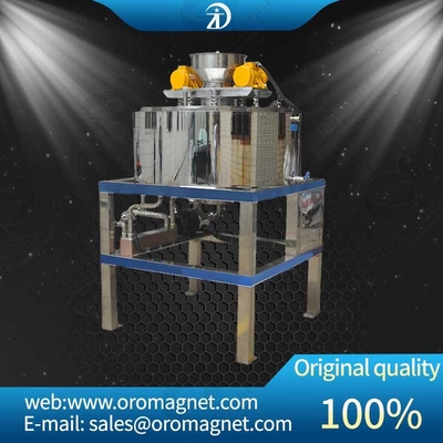 Separador magnético seco de alta capacidade e de poupança de energia para utilização em laboratório na purificação de areia de quartzo de feldspato