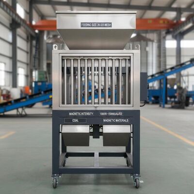 Máquina Separadora Magnética de Alimentação de Malha 20-325 com Intensidade Magnética de Fundo de 10000-15000 Gauss para Separação de Carvão