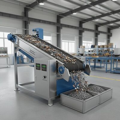 Separação de metais ferrosos de materiais não metálicos Separador eletromagnético com intensidade de campo magnético de 0,5 a 1,5 Tesla para triagem