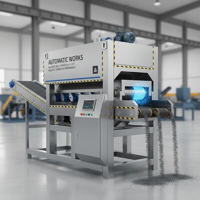Separador Eletromagnético de Aço Oferecendo Trabalhos Automáticos e Campo Magnético de 0,5 a 1,5 Tesla para Desempenho de Separação Magnética