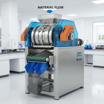 Separador magnético seco personalizável equipado com forte intensidade de campo magnético que assegura a separação magnética e o manuseio do material