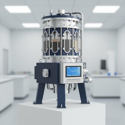 Separador Magnético de Alta Gradiente com Campo Magnético Vertical Oferecendo Distribuição Uniforme de Campo Magnético Otimizada para Separação de Partículas