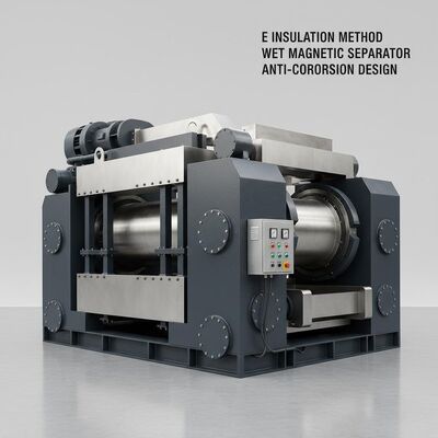 E Método de isolamento Separador magnético úmido de aço inoxidável ou de aço carbono com revestimento anticorrosivo concebido para separação