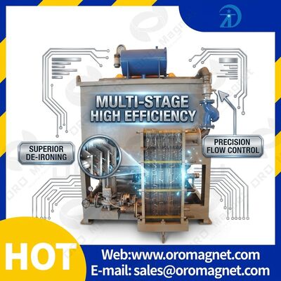 Capacidade do equipamento de separação magnética de 150 kg 1-10 toneladas por hora Instalação Orientação técnica que apoia a recuperação de material