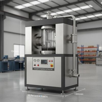 98 por cento taxa de separação separado extractor de partículas magnéticas Máquina de extração de partículas magnéticas 1200mm X 800mm X 1500mm Tamanho para Industrial