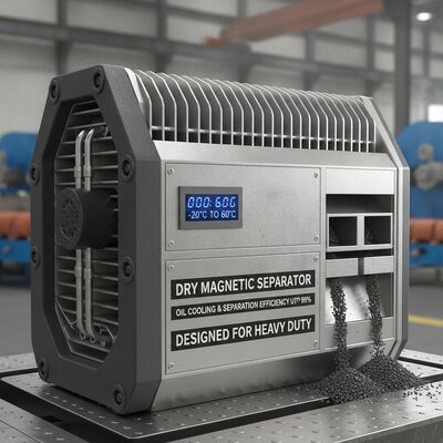 Temperatura operacional -20°C a 60°C Separador magnético seco que oferece resfriamento de óleo e eficiência de separação de até 99 por cento projetado para serviços pesados