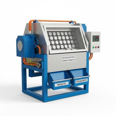 Número de Ímã 44 Separador Eletromagnético Modo de Trabalho Automático Apresentando Método de Isolamento E para Separação de Material Magnético