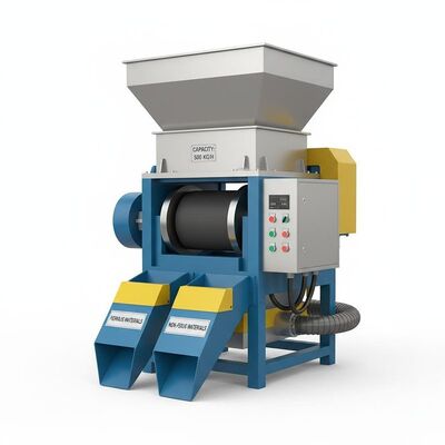 Separador Magnético Seco de Ímã Forte Capacidade Personalizável Varia Conforme o Modelo Ideal para Separação de Materiais Ferrosos