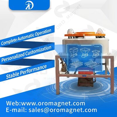 Intensidade magnética de fundo Extrator de partículas magnéticas de 10.000 a 15.000 Gauss, ideal para aplicações de mineração e industriais