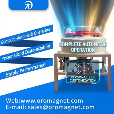 Máquina de separação magnética de 50 a 60 Hz com material de bobina de cobre e capacidade de 5 a 10 T H construída para separação de material magnético