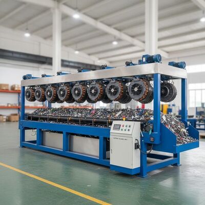 Separação de metais ferrosos de materiais não metálicos Separador eletromagnético que oferece 44 ímãs e tensão personalizada para classificação