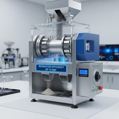 Eficiência de separação até 99% Separador magnético seco com forte intensidade de campo magnético para desempenho